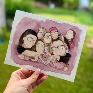 Aquarelle personnalisée - Un souvenir